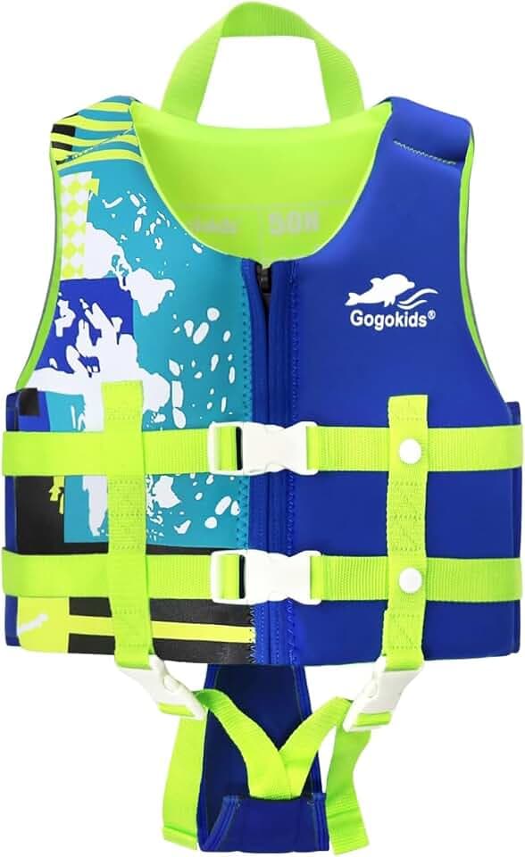 Gogokids Toddler Swim Vest, Neoprene Kids Floaties 2-9 Years