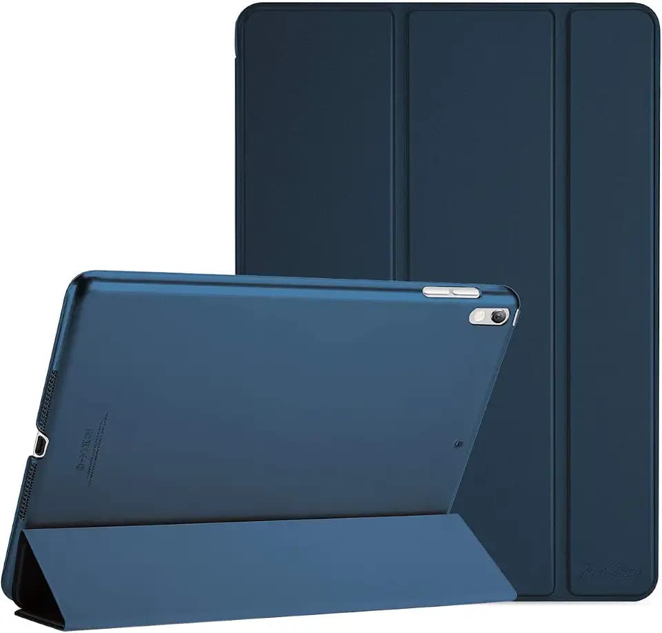 ProCase Hülle für 10,5 Zoll iPad Air 3 2019/ iPad Pro 2017, Ultra Dünn Case Cover mit transluzenter Rückseite, Auto Schlafen/Wachen Schutzhülle Kompatibel mit iPad Air 3 (3rd Gen)/ iPad Pro 10.5 -Navy