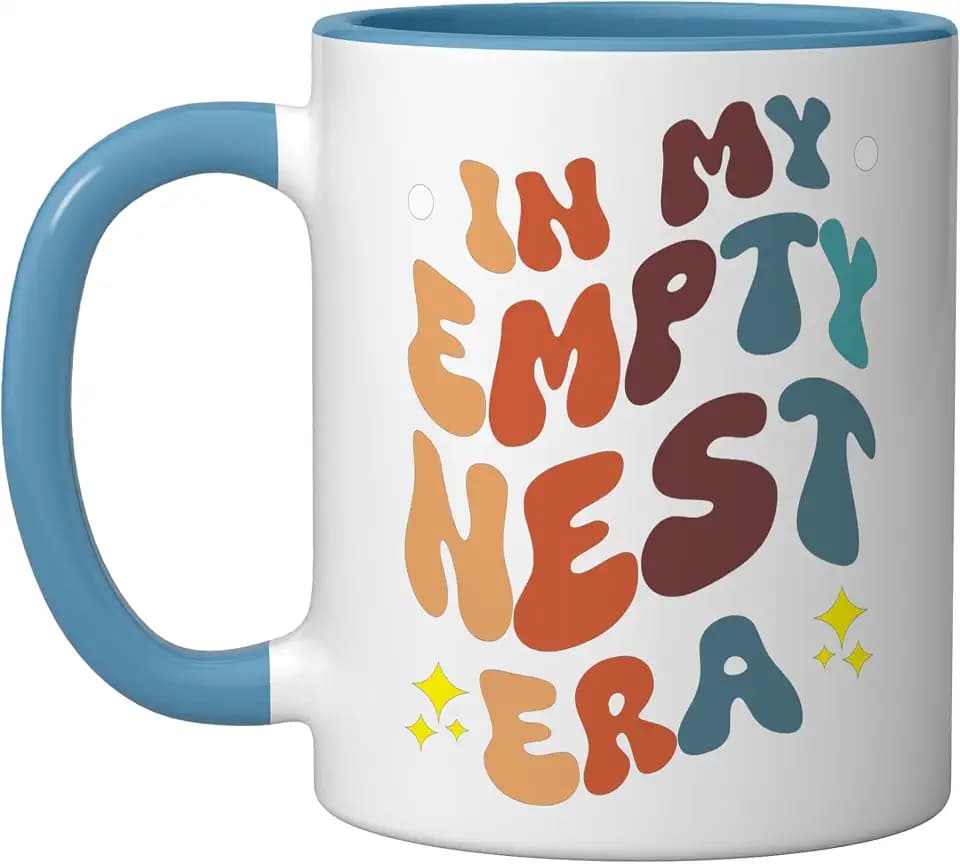 In My Empty Nest Era Ceramic Mug, Blue/White, 11oz