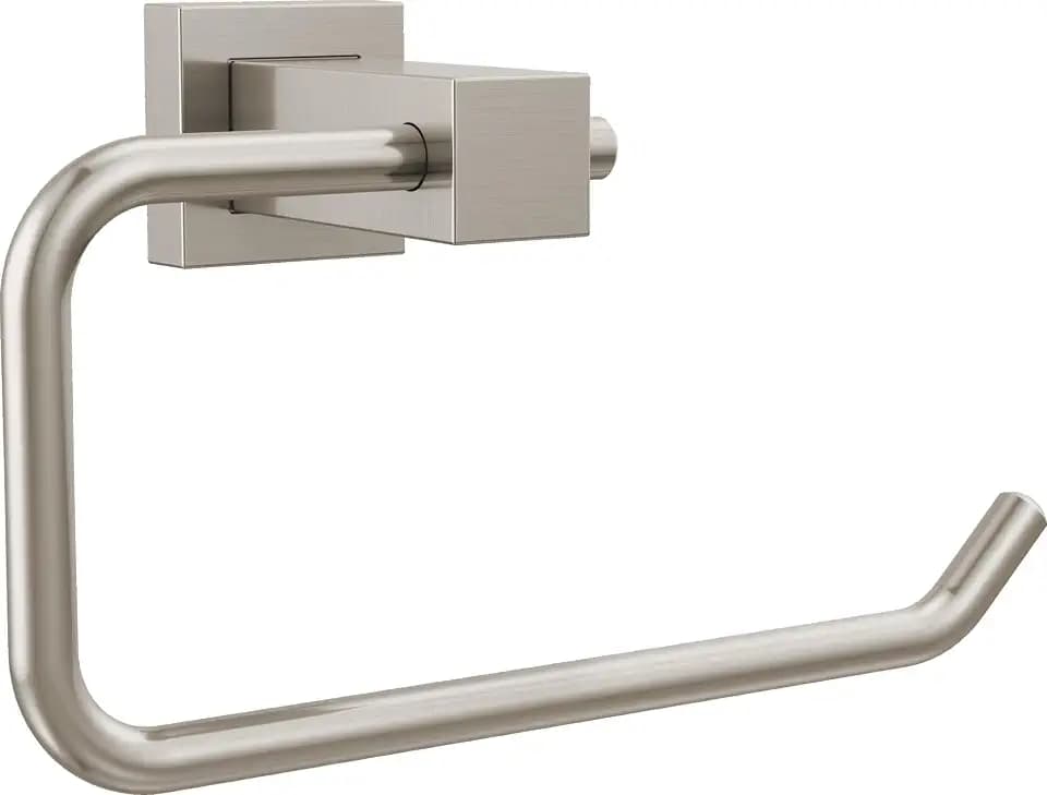 Delta Faucet Velum Toilet Paper Holder, Brushed Nickel Wall Mounted Toilet Paper Holder, Tissue Holder, Stainless IAO20851-SS