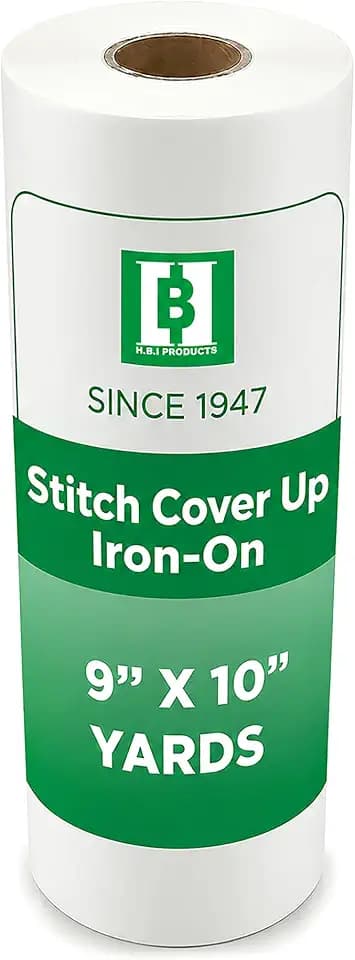 HBI Soft & Cozy Embroidery Stitch Cover Up, Iron-On, 9 in x 10 yd