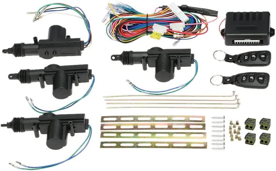 Shkalacar Universal Car Türschloss,Keyless Entry System,Fern-Zentralsteuerung,Verschluss-Kit mit Stamm-Freigabe-Knopf