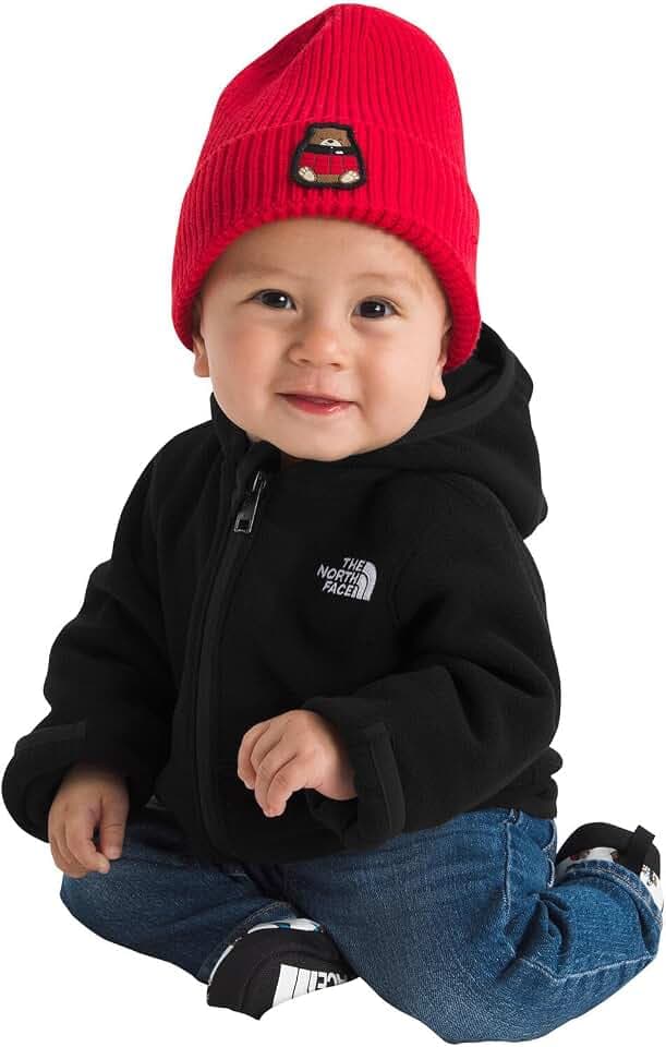 THE NORTH FACE Baby Glacier Full Zip Hoodie | Polar Fleece Jacket With Fold-over Mitts, Zipper Chin Guard & Set-in Sleeves