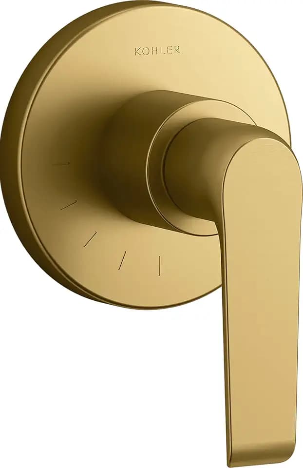 Kohler T97025-4-2MB AVID® Volume Control Valve Trim with Lever Handle, Vibrant Brushed Moderne Brass