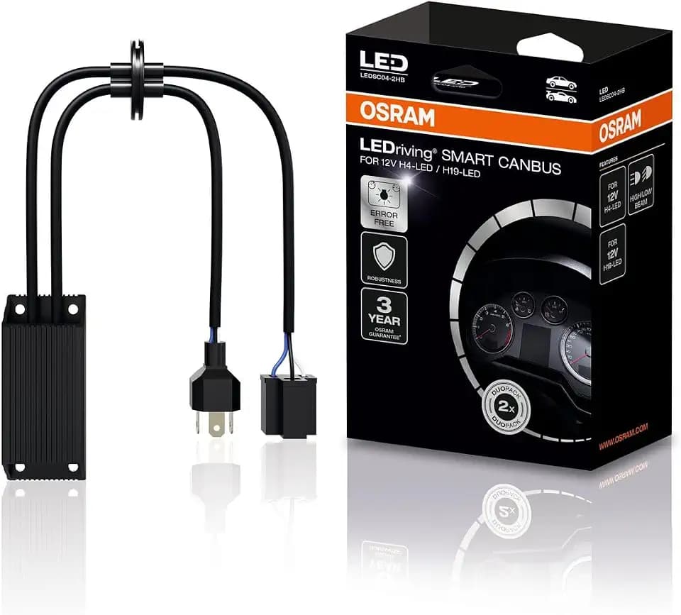 Osram LEDriving SMART CANBUS LEDSC04-2HB, umgeht das Lampenausfallerkennungssystem für LED Retrofit Lampen; Zubehör für 12V H4 & H19 LED Lampen