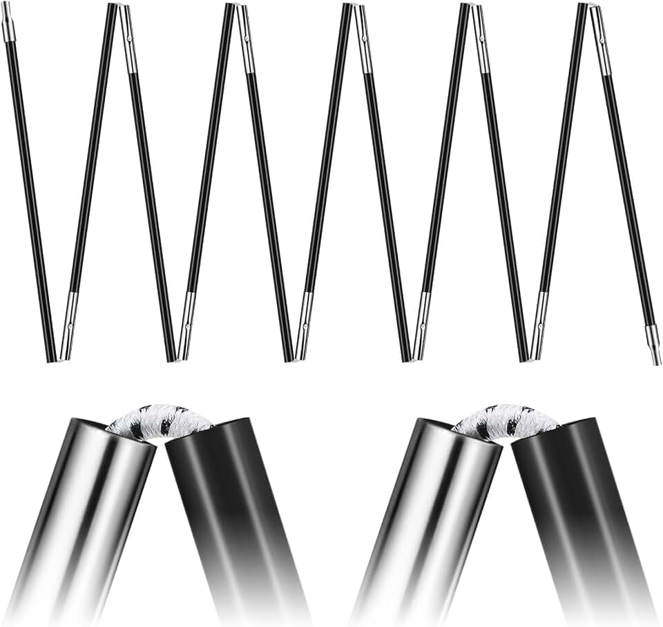 Yaocom Fiberglass Tent Poles Replacement Universal