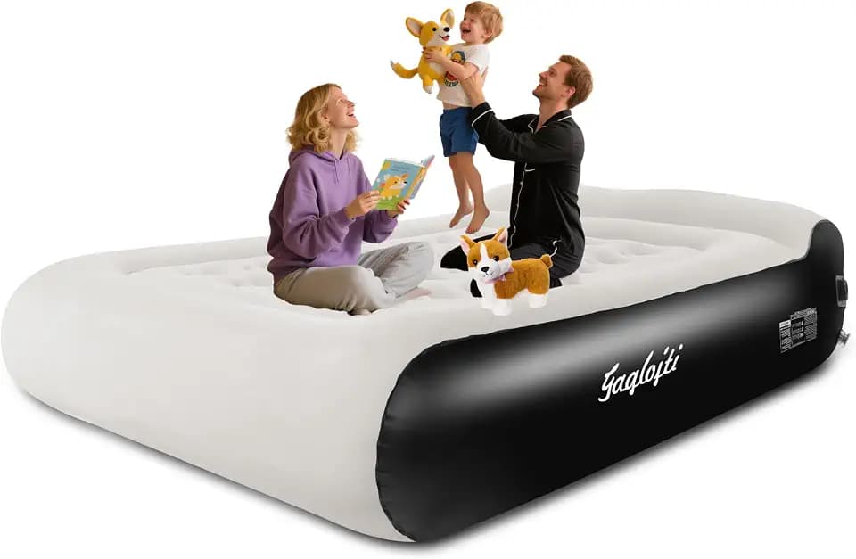 Portable Air Mattress Queen with Built in Pump for Home and Office