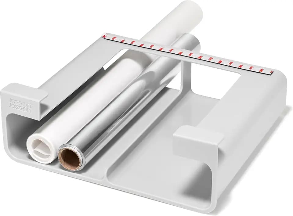 Joseph Joseph CupboardStore Under-Shelf Film, Foil, and Bag Organizer – Space-Saving Kitchen Storage, Made from Recycled Plastic