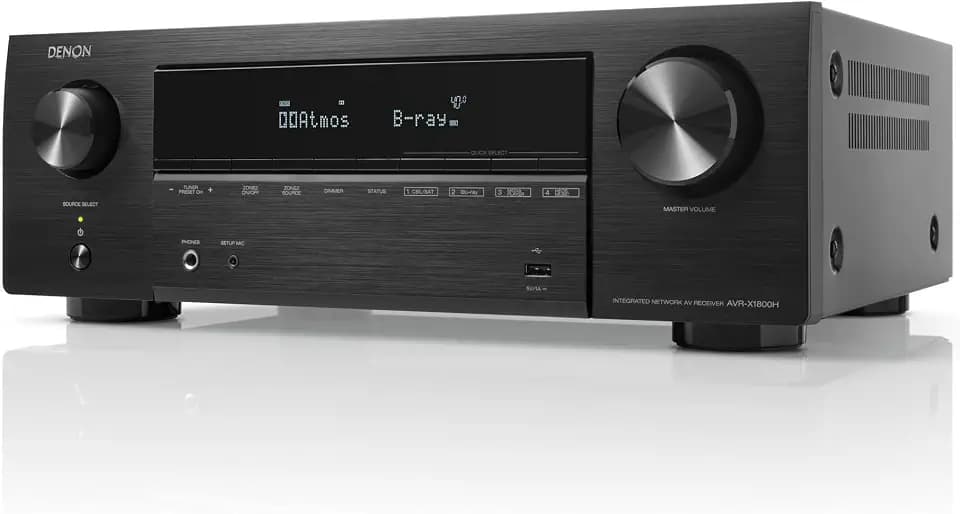 Denon AVR-X1800H 7.2-Kanal AV-Receiver, HiFi Verstärker mit Dolby Atmos