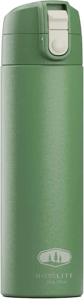 GSI Outdoors Microlite 500 Flip Insulated Bottle, 17 fl oz, Jade