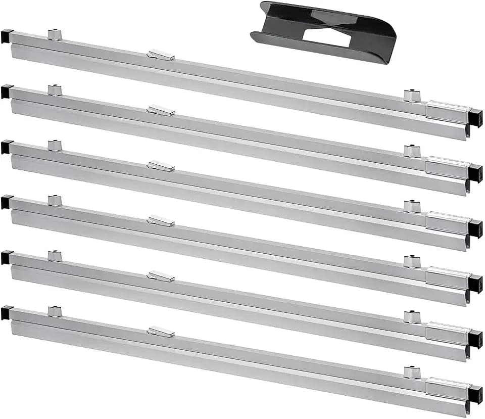 Adir Blueprint Clamp 36 Inches - Blueprint Clips, Blueprint Binding Strips, Architectural Blueprint Binders for Blue Print Organizers, Poster, Maps & Construction Plan Holder (Pack of 6)