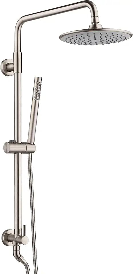 SUMERAIN Brushed Nickel Retrofit Shower System