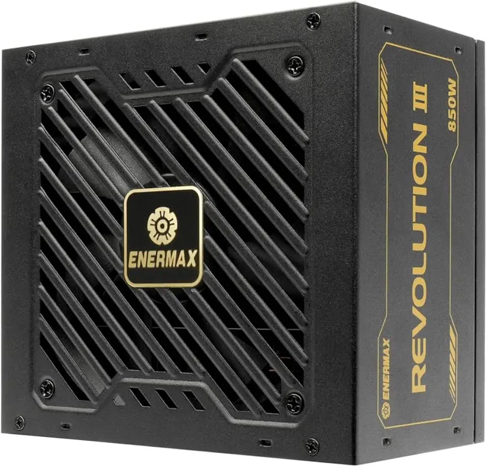 ENERMAX Revolution III 850 Watt |vollmodulares ATX 3.1-Netzteil | PCIe 5.1 |80 Plus Gold |flüsterleiser 120mm FDB-Lüfter | 105°C jap. Kondensatoren | ERV850G-AHG-MAC