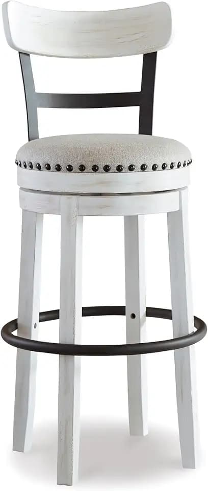 Signature Design by Ashley Valebeck 1-Piece Swivel Barstool, 30 In