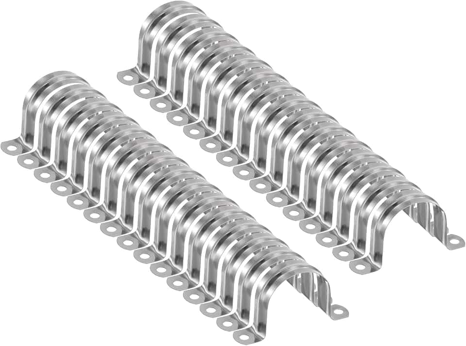 HARFINGTON 1 3/4 Inch 45mm Conduit Clamps U Tube Stainless Steel 30pcs