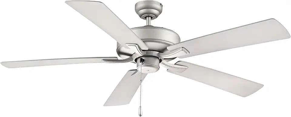 Velbreeze 52" 5-Blade Indoor/Outdoor Ceiling Fan - Brushed Pewter