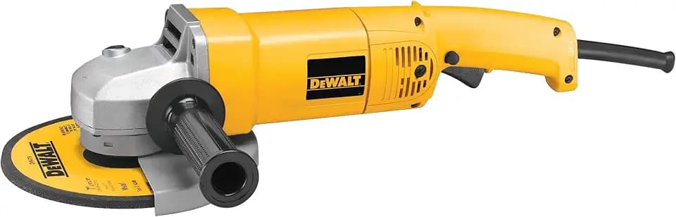 DEWALT Angle Grinder, 7 in., 13 Amp, 8,000 RPM, High Power-to-Weight, Heavy Duty Electric Grinder Tool, Corded (DW840)