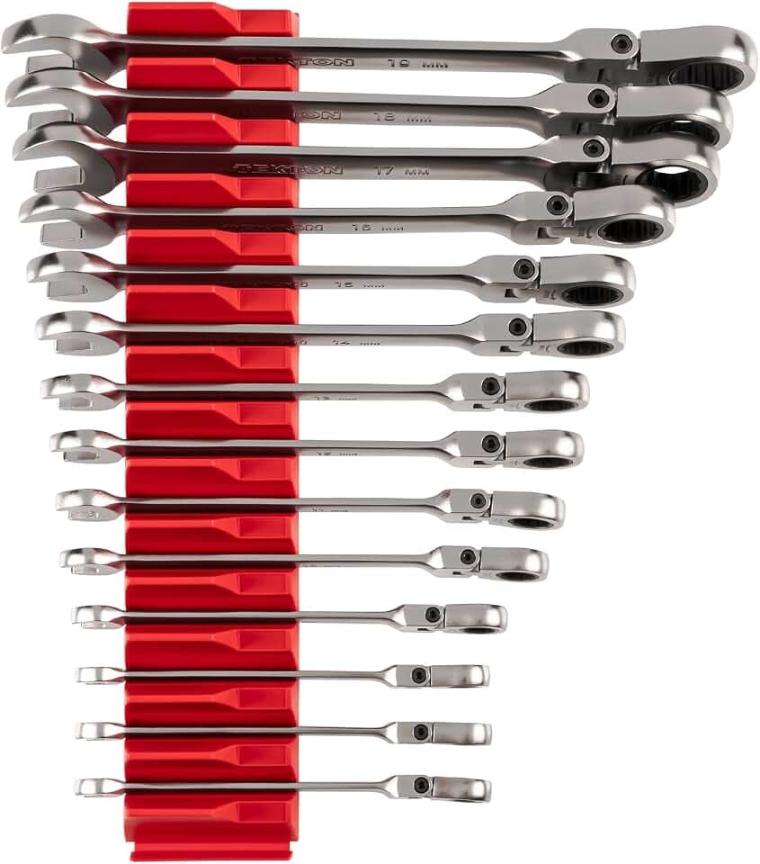 TEKTON Flex Head Ratcheting Combination Wrench Set, 14-Piece | WRC95302