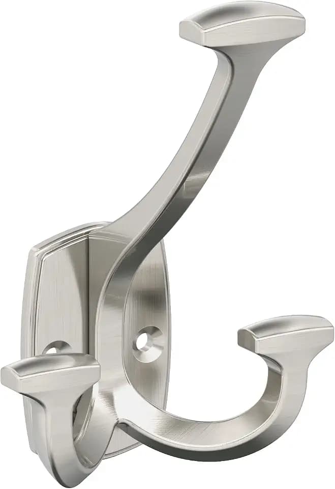 Amerock Vicinity Triple Prong Satin Nickel Wall-Mounted Hook