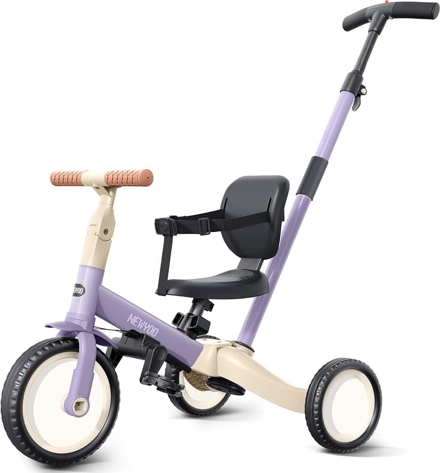 newyoo TR007 5-in-1 Tricycle for Toddlers 1-3, Toddler Bike, Birthday Gift