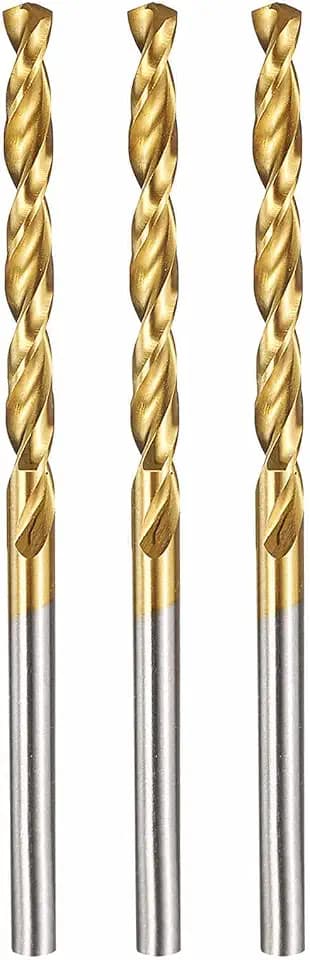 10pcs Drill Bit 3mm Diameter M42 8% Cobalt HSS TiN for Hard Metal