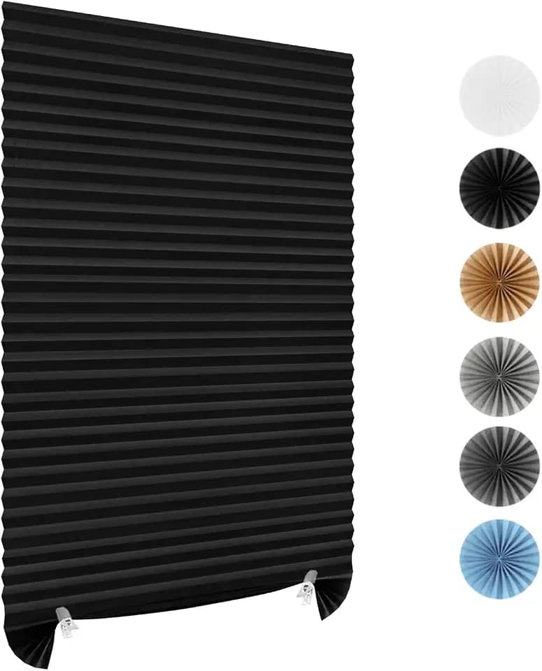 Paper Blinds for Windows Cordless No Drill Self Adhesive Temporary Shades