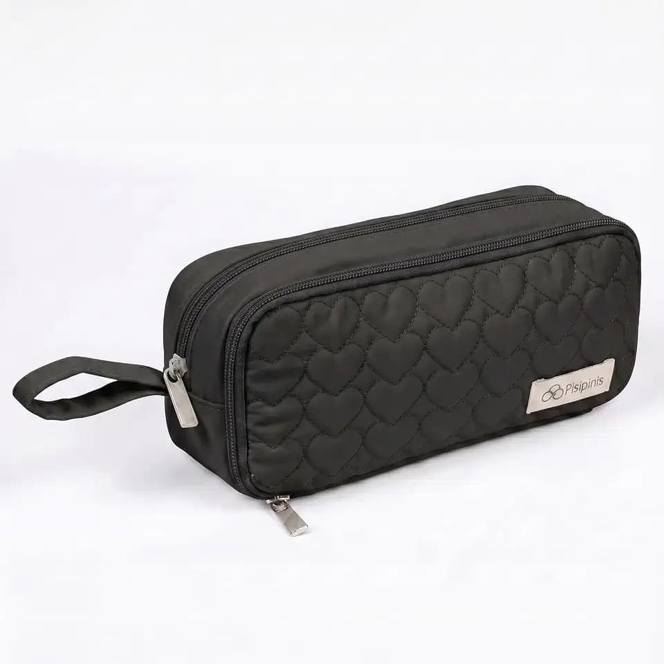 Pencil Case Pouch, Soft Quilted Pen Bag with Zipper, Small Pencil Organizer, Cute Aesthetic School Supplies for Teen Girls Adults