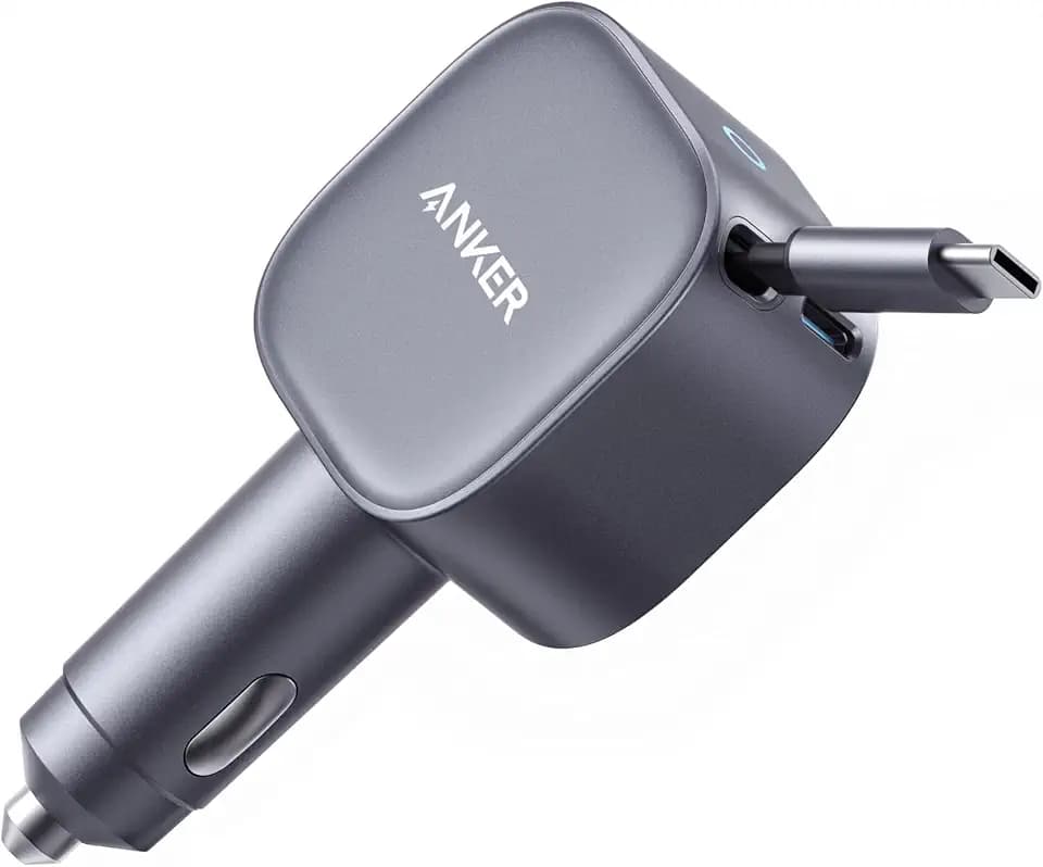 Anker 75W Zigarettenanzünder USB C, Ultra- kompaktes Auto Schnellladegerät