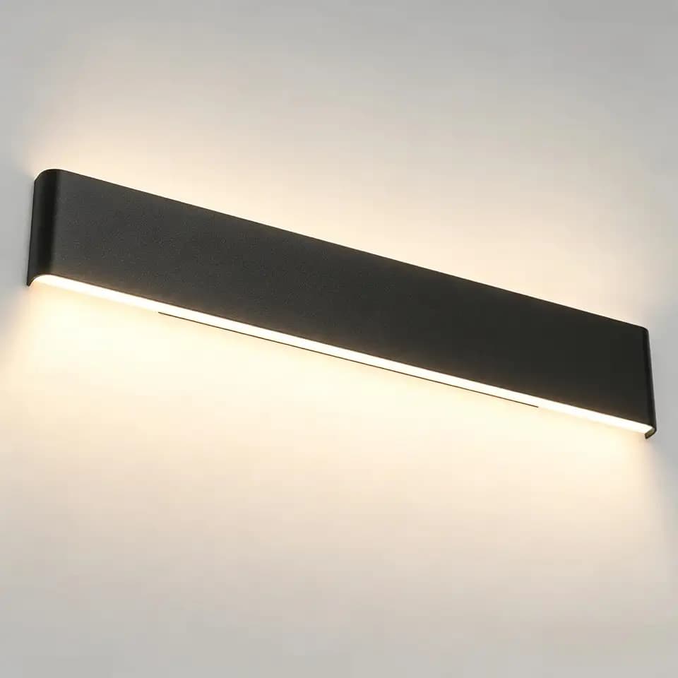 Aipsun 32.6" Modern Vanity Light Black Bathroom Light Fixture Over Mirror