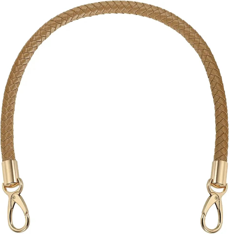 MECCANIXITY Braided Purse Strap, PU Leather Purse Strap Handle Replacement