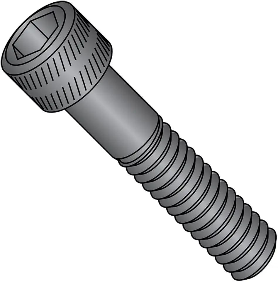 Small Parts M6025CSP Black Oxide Alloy Steel Socket Head Cap Screw, Hex Socket Drive, M6-1 Thread Size, 25 mm Length, Partially Threaded, US Made (Pack of 100)