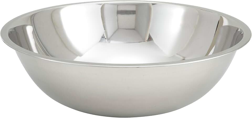 Winco Silver 13 qt Stainless Steel Mixing Bowl