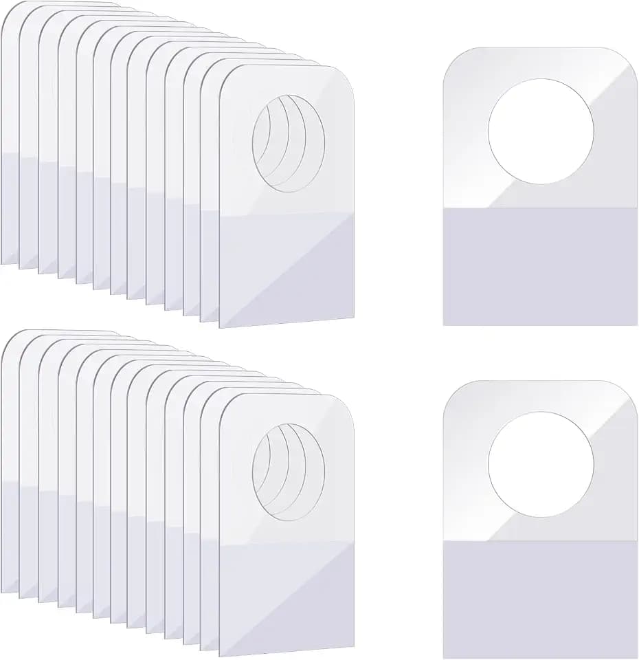 2000 Hang Tags 1.3×0.9 Inch Self Adhesive Hang Tabs Round Hole Hanging Tabs