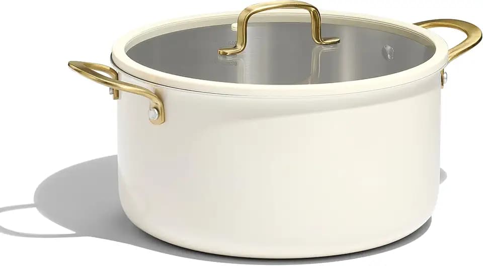 CAROTE 8QT Full Clad Tri Ply Stainless Steel Stock Pot with Lid