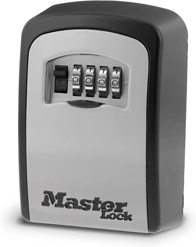 Master Lock 5-Key Combination Safe Black/Silver 5401D