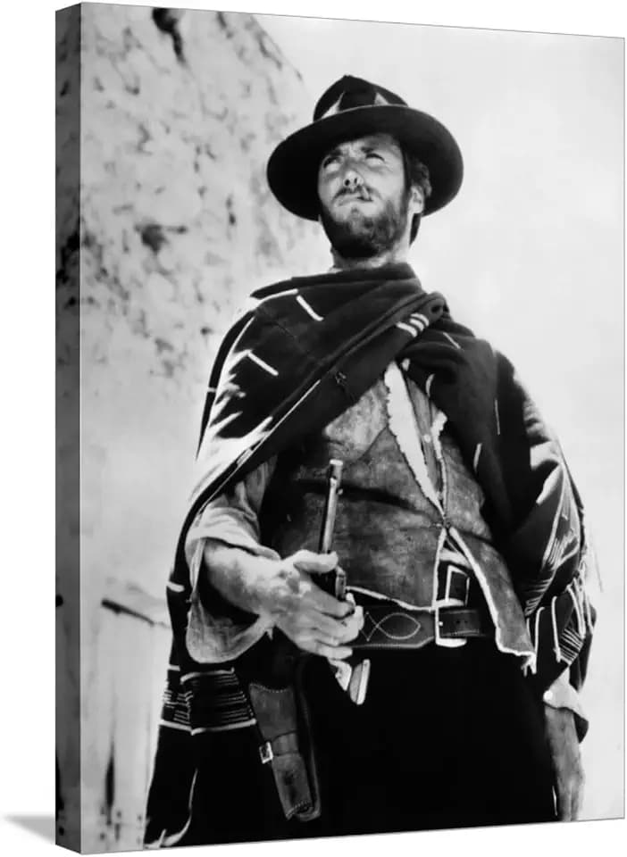 ART.COM Stretched Canvas Print For a Few Dollars More, Clint Eastwood, 1965, 18" x 24"