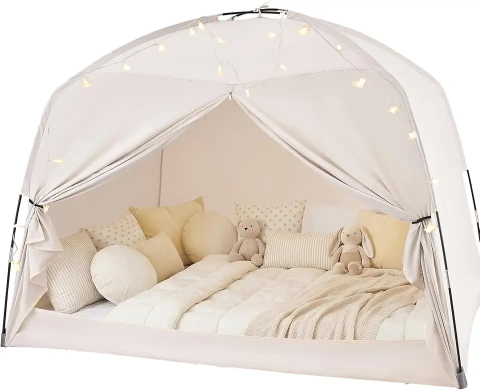 Twin Bed Tent for Kids, Indoor Canopy Privacy Toddler Sleep Tent