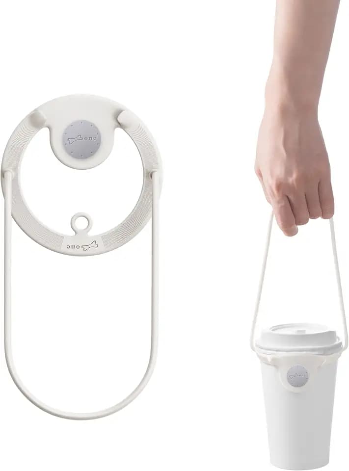 BONE Cup Tie 2, Reusable Coffee Cup Carrier with Handle Strap