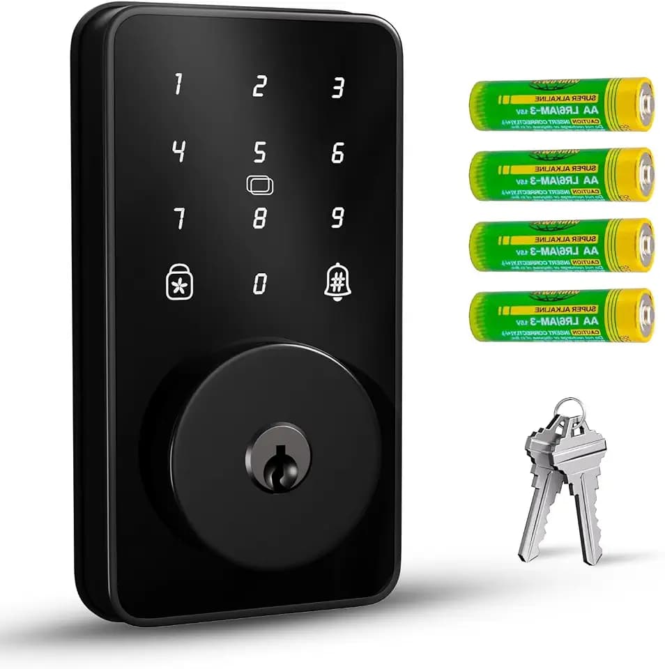 Keyless Entry Door Lock with Keypad, Biquole Smart Deadbolt Lock