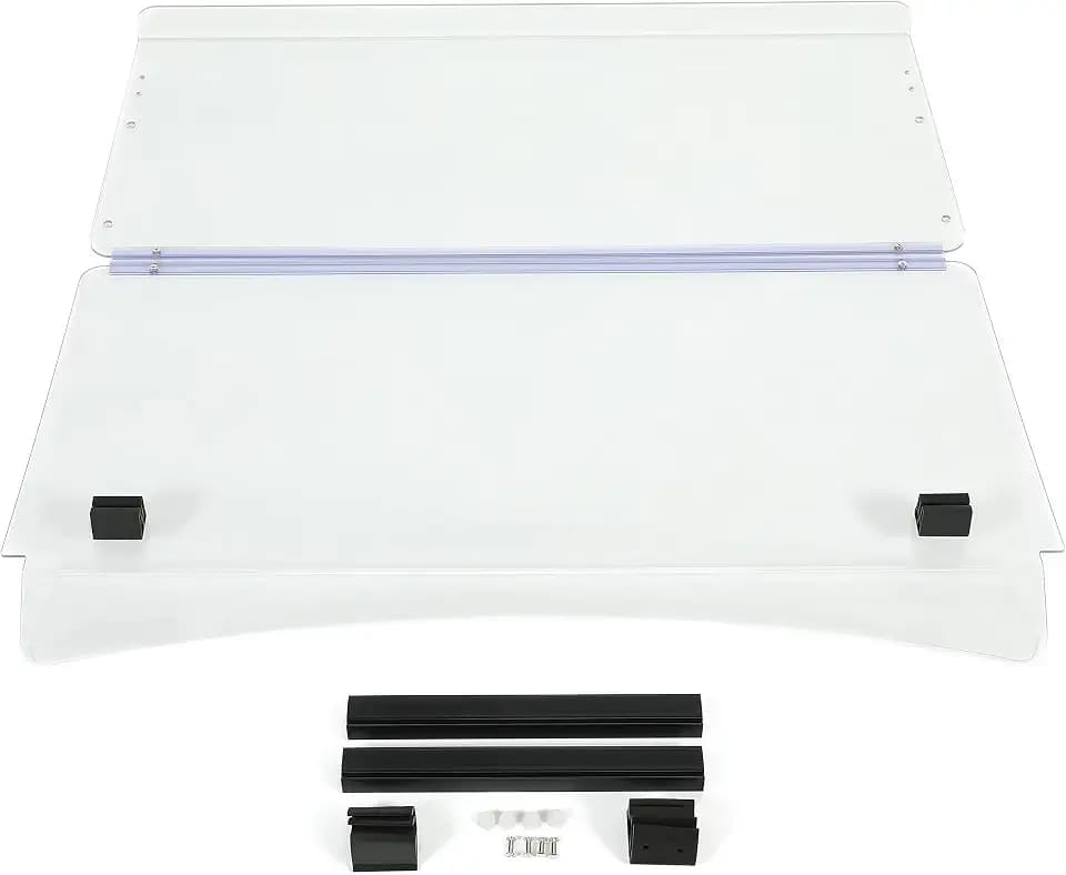 ALMULOO Golf Cart Windshield Compatible with EZGO S4 L4 Models