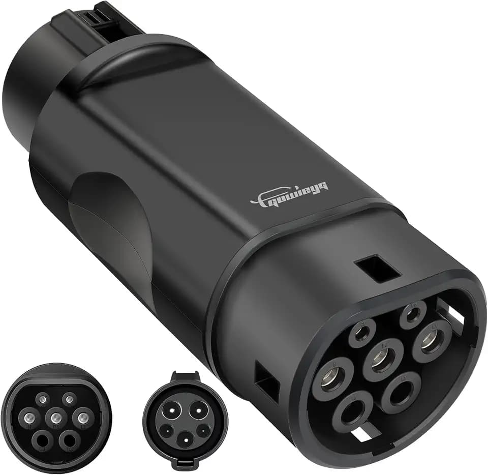 Typ 1 auf Typ 2 Adapter, passend für Type2 EVs, EV-Ladeadapter SAE j1772 auf IEC62196 EV-Ladeadapter