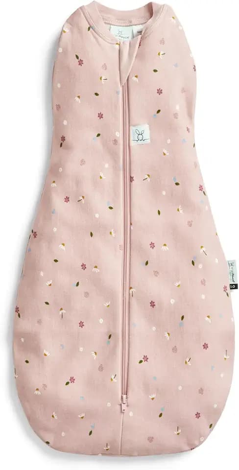 ergoPouch Cocoon Swaddle Sleep Sack, 3-6 Months, 1.0 TOG, Daisies