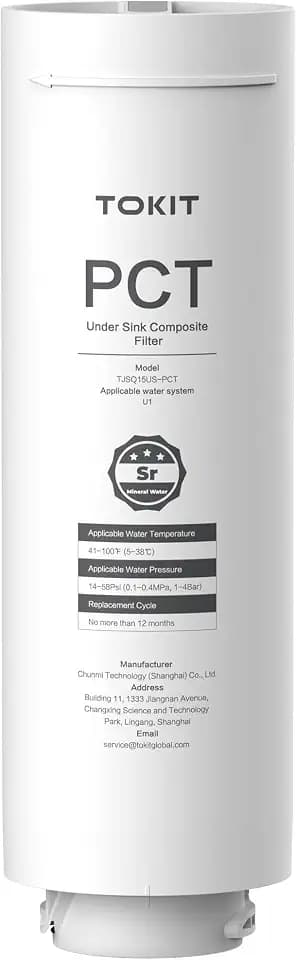 TOKIT PCT Replacement Filter for U1, NSF/ANSI 58 Certified, Reduce TDS, Replacement for U1 Reverse Osmosis System Water Filter, 12-Month Lifetime