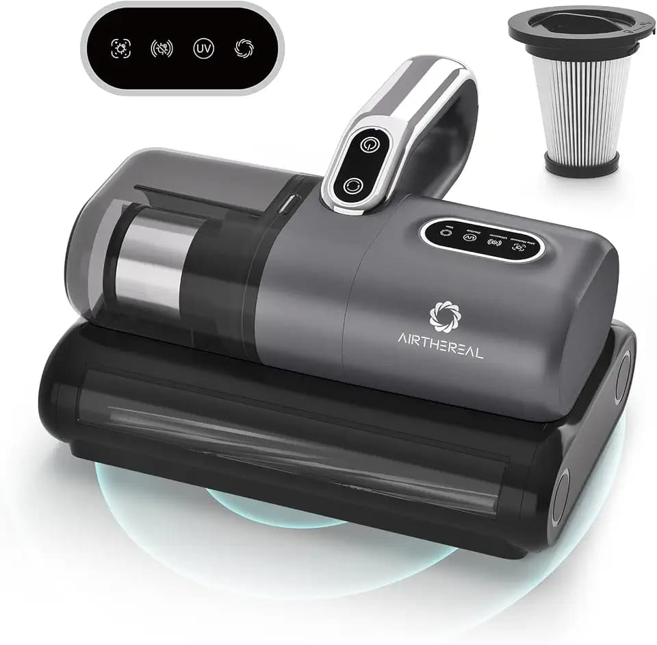 AIRTHEREAL M1 Mattress Vacuum Cleaner,14Kpa Suction with UV-C Light