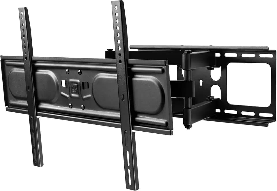 One For All TV-Wandhalterung, Schwenkbar 120° /Neigbar/Ausziehbare Fernseher Halterung, Curved 4K OLED QLED LED Flachbildfernseher, 10 Jahre Garantie, max. 60 kg, Schwarz, 32 bis 90 Zoll, WM4661