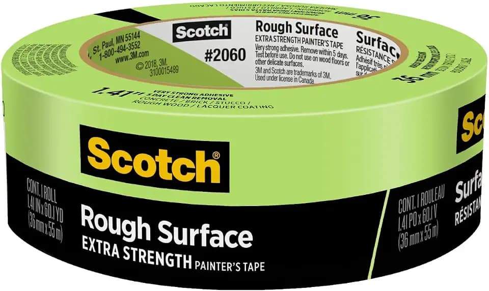 Scotch Rough Surface Painter's Tape 1.5 Inch Wide, 1 Roll