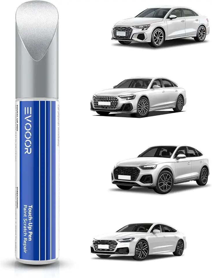 (LY9C) Ibis White Autolack Nachbesserung für Audi, Kratzer Reparatur für Auto, Schnelle & Einfache Lösung zur Reparatur
