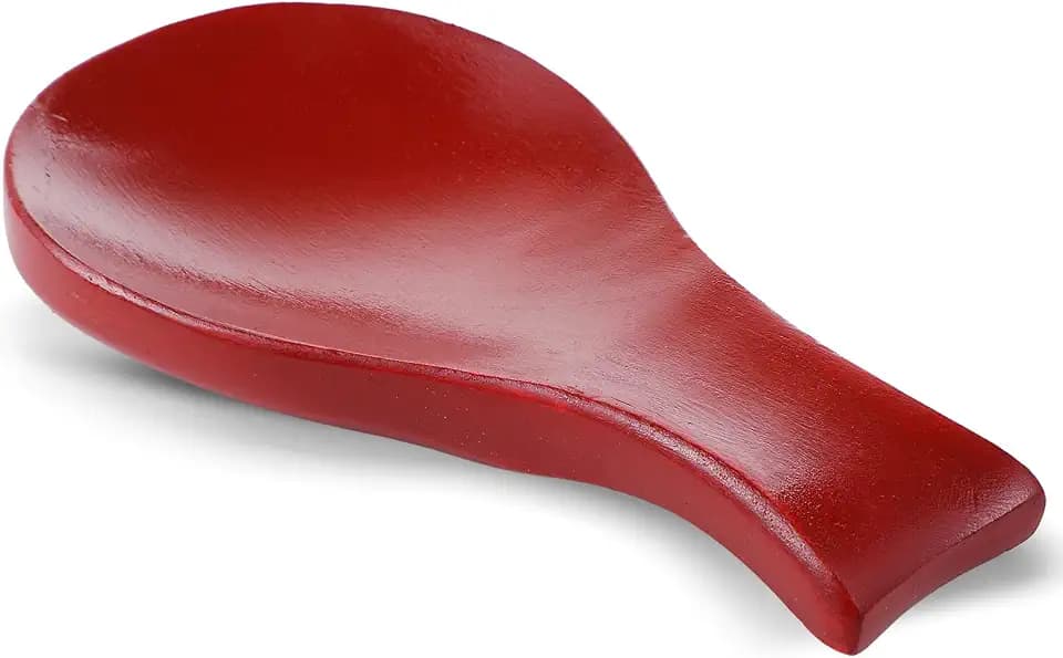 Patelai Acacia Wood Spoon Rest for Kitchen Stove Top Utensils,Mahogany
