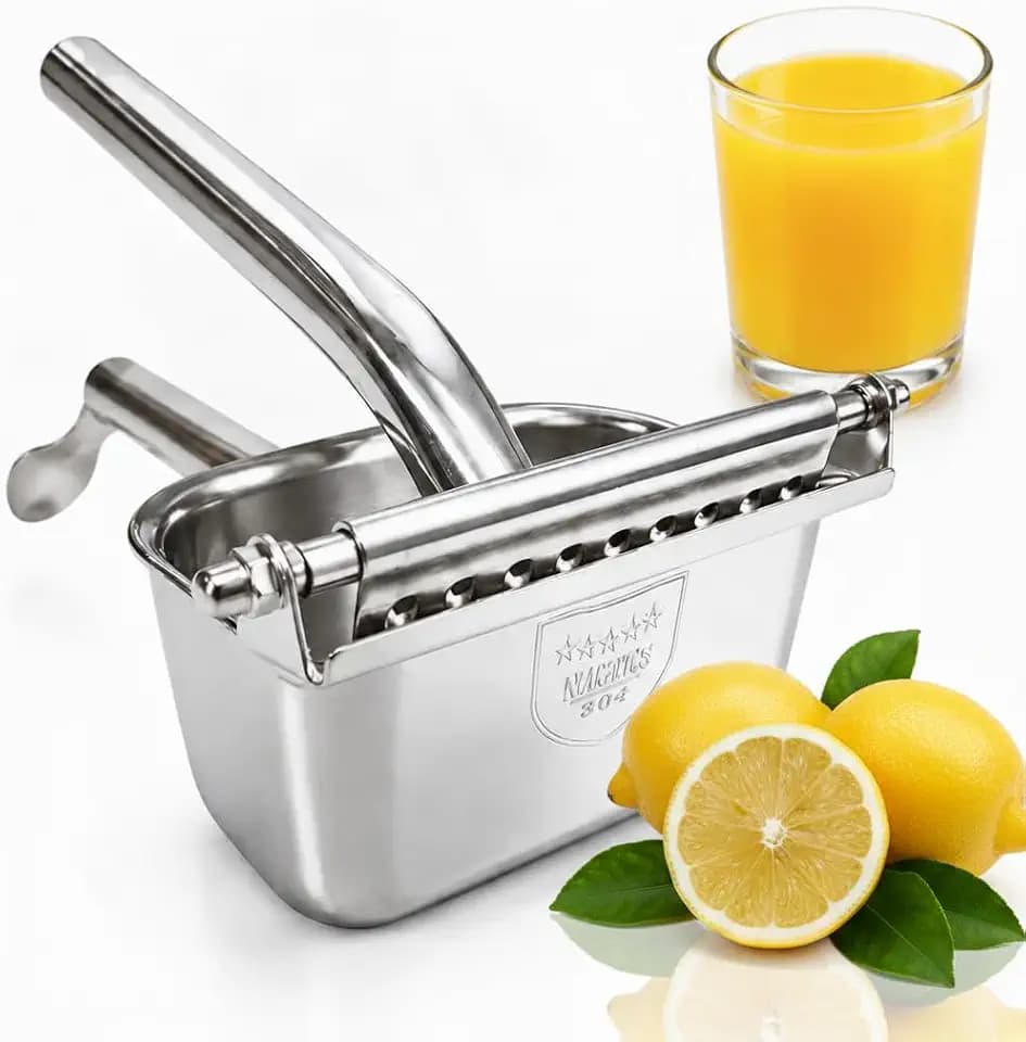 Large Lemon Squeezer, 304 Stainless Steel Citrus Juicer, Heavy duty Manual Juicer For Citrus, Orange, lemon and Other Fruit