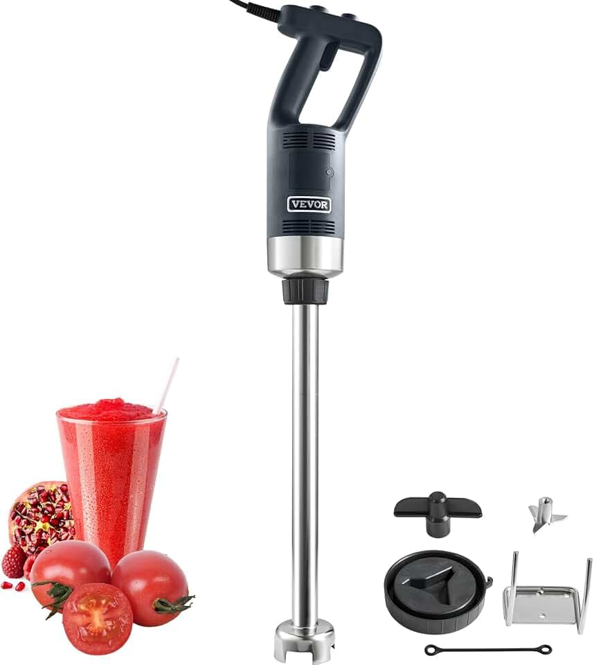 VEVOR Commercial Immersion Blender 750W 20" Heavy Duty Kitchen Hand Mixer